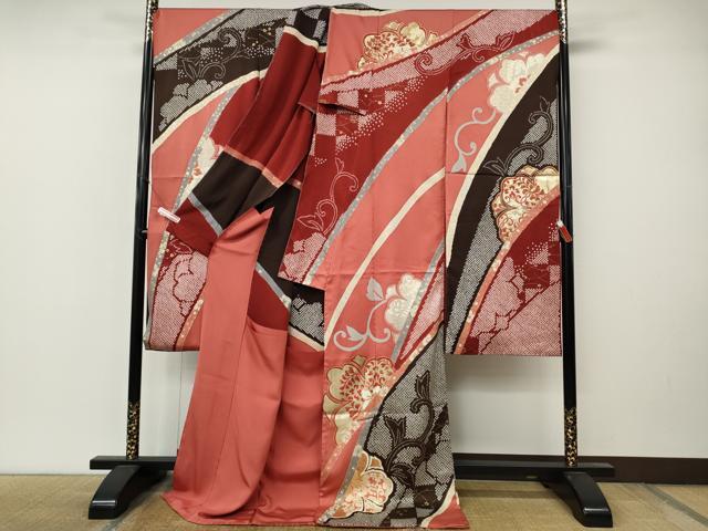 平和屋着物●豪華振袖 駒刺繍 絞り 舞花文 金彩 仮絵羽 逸品 未使用 CABM9457ut