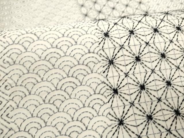 平和屋着物●全通柄袋帯 刺し子 総刺繍 吉祥文 正絹 逸品 CABM9607hy