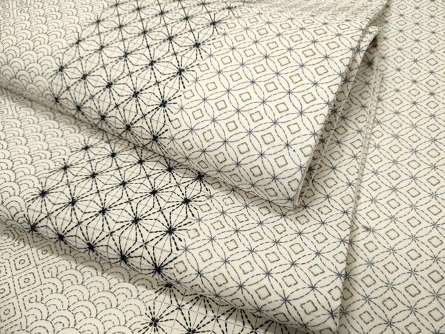 平和屋着物●全通柄袋帯 刺し子 総刺繍 吉祥文 正絹 逸品 CABM9607hy