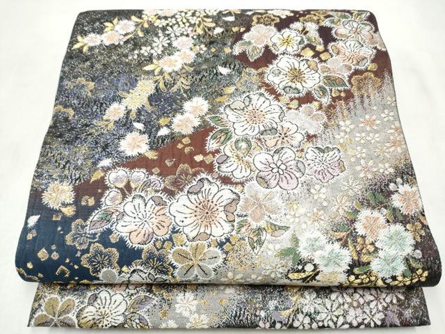 平和屋着物●六通柄袋帯 辻が花 金銀糸 やまと誂製 正絹 逸品 CABM9792hy