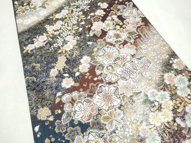 平和屋着物●六通柄袋帯 辻が花 金銀糸 やまと誂製 正絹 逸品 CABM9792hy