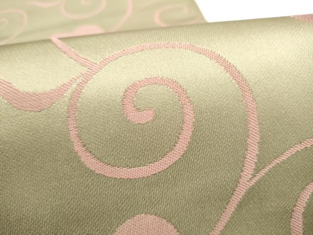 平和屋着物●世界的人形師 辻村寿三郎 ジュサブロー 六通柄袋帯 花唐草文 正絹 逸品 CABM9867hy
