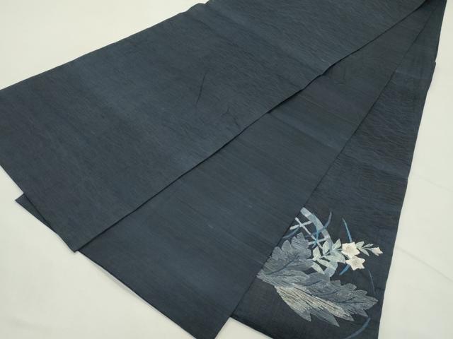 平和屋着物*夏物 太鼓柄袋帯 すくい織 籬草花文 正絹 逸品 CABN0005rv