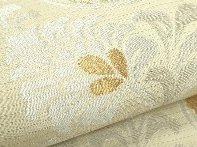 平和屋着物*夏物 アンティーク 大正ロマン 六通柄袋帯 花唐草丸文 金銀糸 正絹 逸品 CABN0138rv