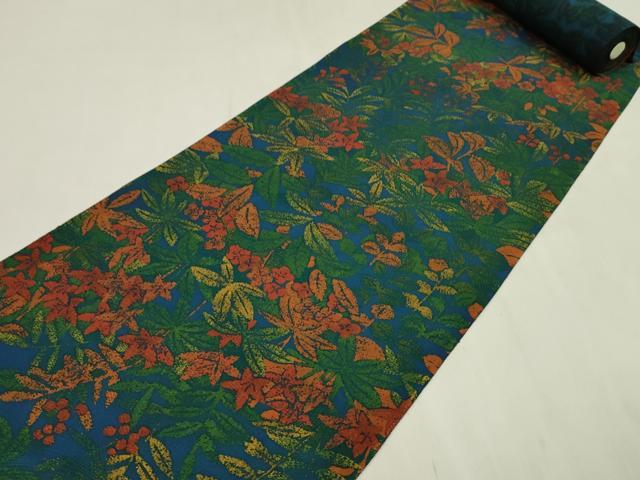 平和屋着物●小紋 反物 草花文 丹後ちりめん 着尺 逸品 未使用 CABN0880ju
