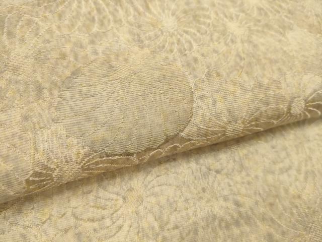 平和屋着物●小紋 反物 菊地紋 丹後ちりめん 着尺 逸品 未使用 CABN0883ju