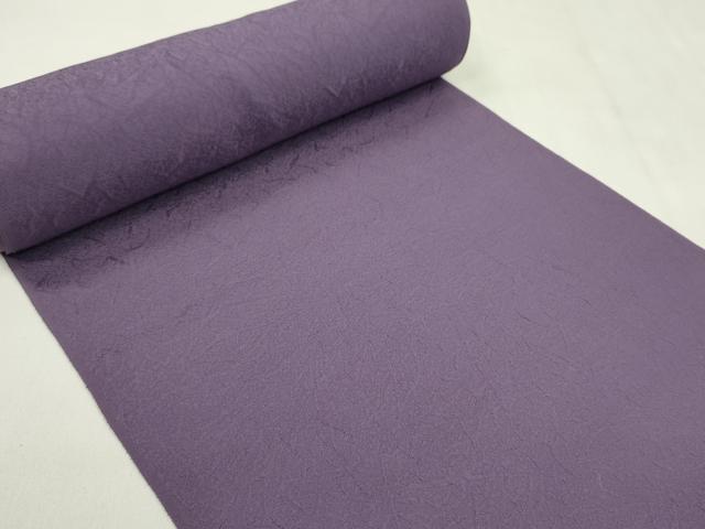平和屋着物●色無地 反物 江戸紫色 草木染 丹後ちりめん 八掛付き 着尺 逸品 未使用 CABN0911ju