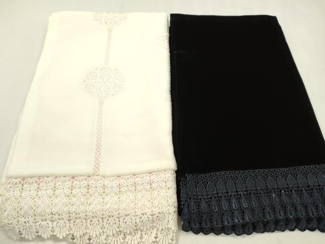 平和屋着物▼和装小物 ショールまとめて10点 刺繍 絞り ベルベット ツイード レース リボンヤーン 未使用多数 CABN0936ju