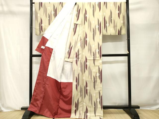 平和屋着物■小紋 矢羽舞花文 洗える着物 CABN1220ev