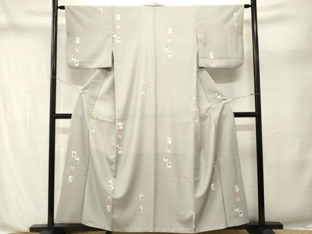 平和屋着物■小紋 色紙吉祥文 洗える着物 CABN1222ev
