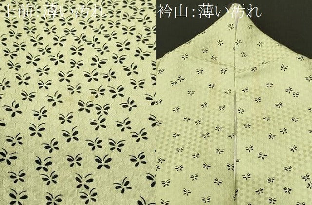 平和屋着物■色留訪問着 舞蝶文 正絹 逸品 CABN1236ev
