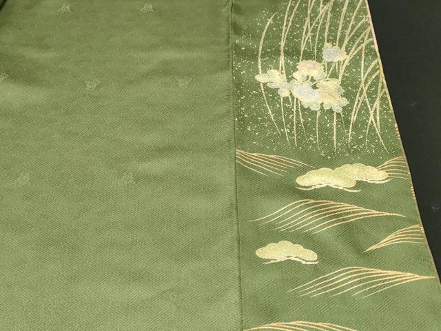 平和屋着物■訪問着 流水花籠文 暈し染め 金彩 正絹 逸品 CABN1248ev