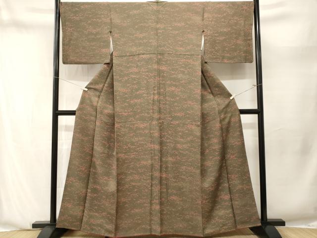 平和屋着物■上質な小紋 箔散らし文 正絹 逸品 CABN1253ev