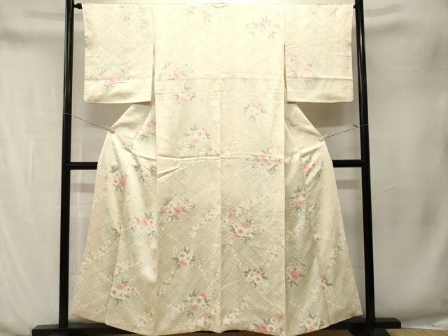 平和屋着物■上質な小紋 草花文 暈し染め やまと誂製 正絹 逸品 CABN1265ev