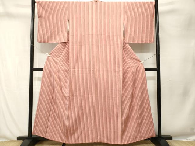 平和屋着物■上質な小紋 縞 正絹 逸品 CABN1267ev