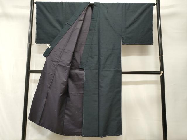 平和屋着物■男性 髭紬 百入茶色 正絹 逸品 CABN1285ev