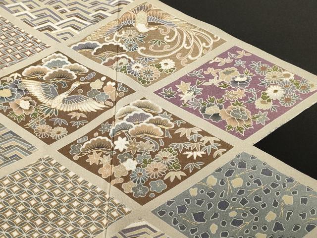 平和屋着物■豪華黒留袖 駒刺繍 天井飛鶴草花文 金彩 正絹 逸品 CABN1303ev