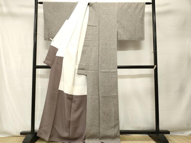 平和屋着物■上質な小紋 花唐草文 正絹 逸品 CABN1342ev