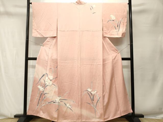平和屋着物■訪問着 草花文 暈し染め 正絹 逸品 CABN1348ev