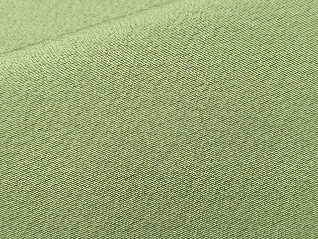 平和屋着物■上質な色無地 柳色 正絹 逸品 CABN1375ev