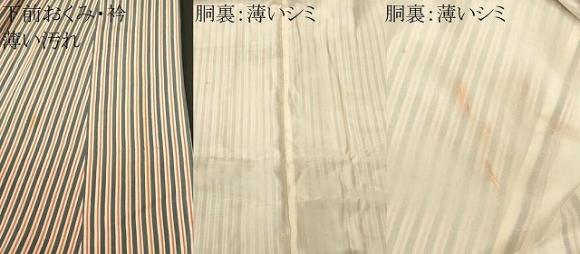 平和屋着物■本場染大島紬 縞 正絹 逸品 CABN1408ev