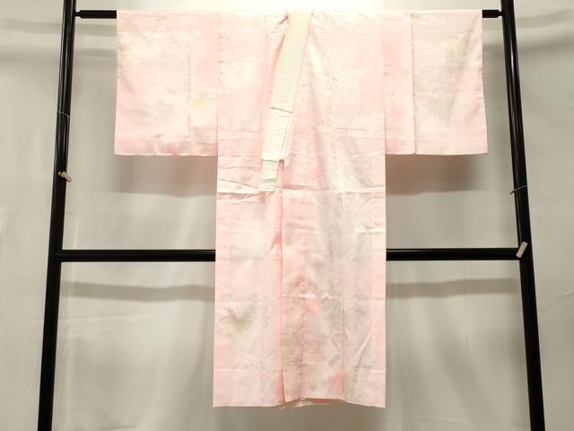 平和屋着物■長襦袢 無双仕立て 流水草花文 暈し染め 洗える着物 CABN1471ev
