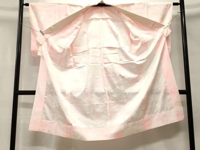 平和屋着物■長襦袢 無双仕立て 流水草花文 暈し染め 洗える着物 CABN1471ev