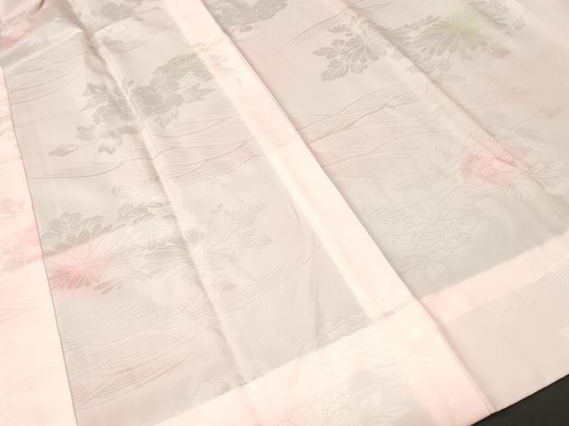 平和屋着物■長襦袢 無双仕立て 流水草花文 暈し染め 洗える着物 CABN1471ev
