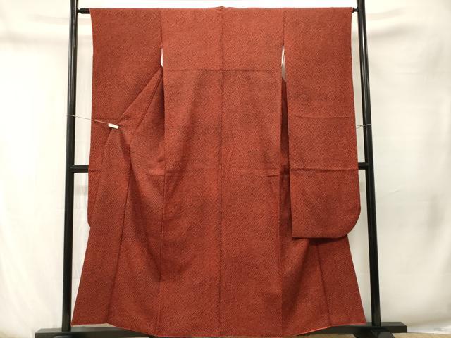 平和屋着物■振袖 鹿の子文 黒地 洗える着物 CABN1481ev