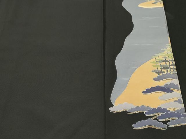 平和屋着物■豪華黒留袖 作家物 御所解文 暈し染め 正絹 逸品 CABN1491ev