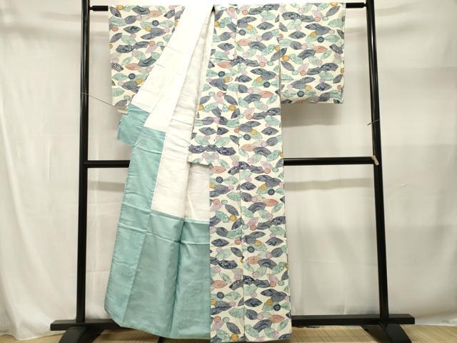 平和屋着物■上質な小紋 地上舞花文 正絹 逸品 CABN1537ev