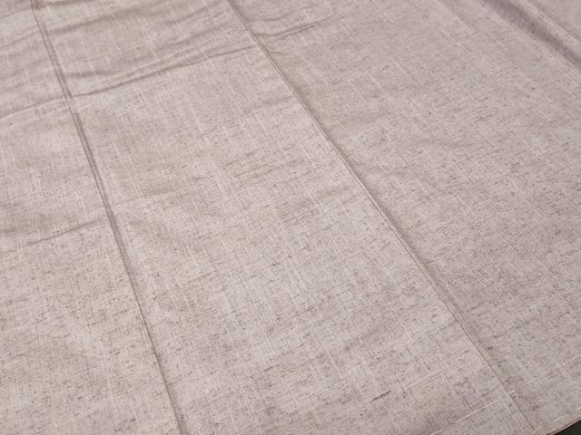 平和屋着物■上質な紬 牡丹鼠色 正絹 逸品 CABN1543ev