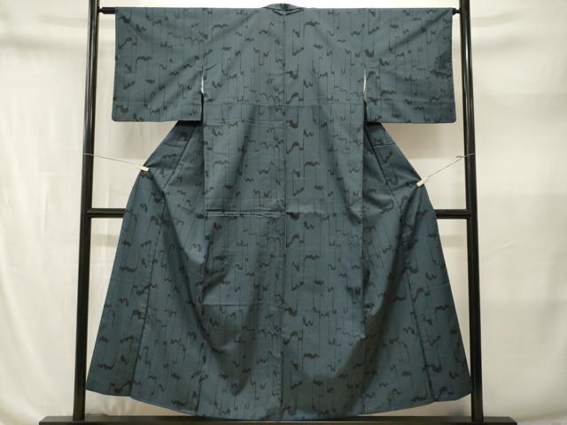 平和屋着物■本場大島紬 抽象文様 正絹 逸品 CABN1549ev