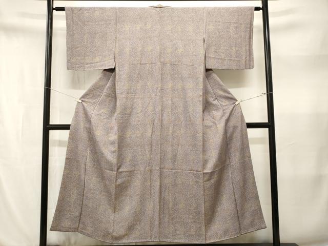 平和屋着物■上質な小紋 幾何学花文 正絹 逸品 CABN1558ev