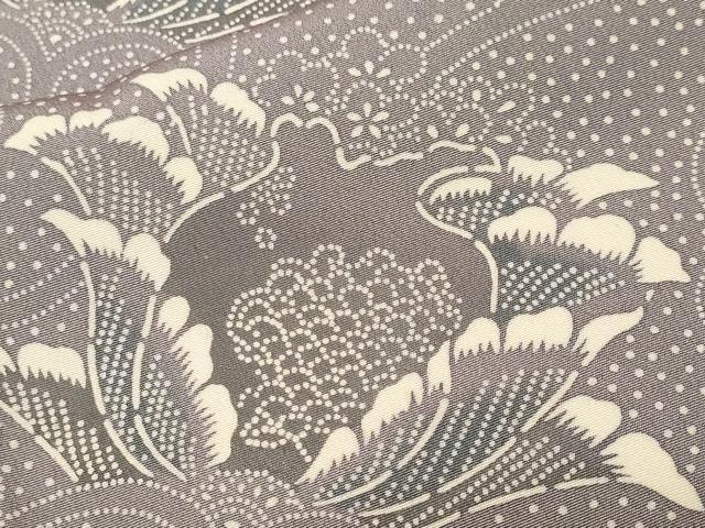 平和屋着物■上質な小紋 更紗花唐草文 正絹 逸品 CABN1566ev