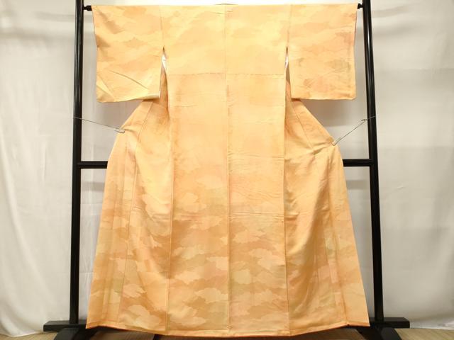 平和屋着物■上質な小紋 雲重ね霞文 暈し染め 正絹 逸品 CABN1573ev