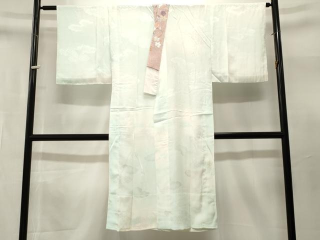平和屋着物■長襦袢 無双仕立て 雲取り吉祥文 暈し染め 半衿刺繍 洗える着物 CABN1602ev