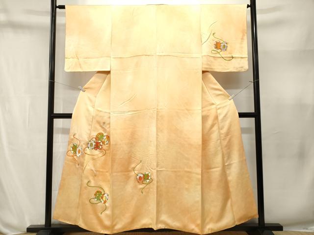 平和屋着物■訪問着 刺繍 鼓花霞文 暈し染め 金銀糸 やまと誂製 正絹 逸品 CABN1624ev