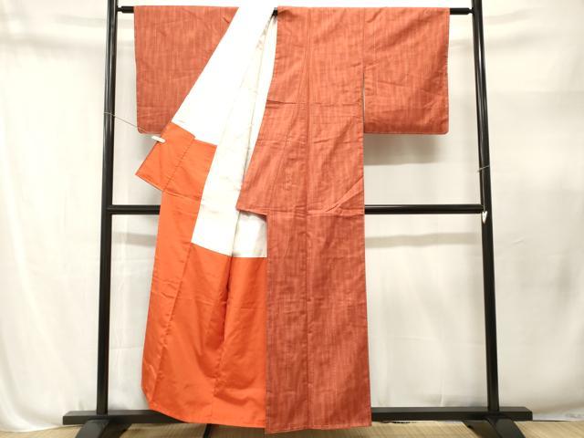 平和屋着物■上質な紬 間道 正絹 逸品 CABN1650ev