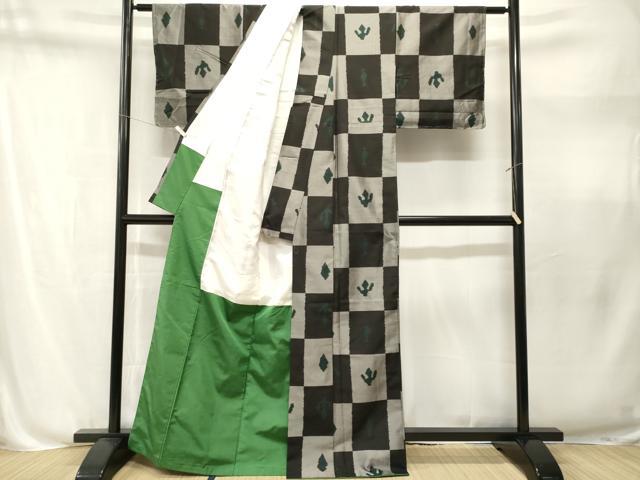 平和屋着物■上質な紬 壱街抽象文 正絹 逸品 CABN1654ev