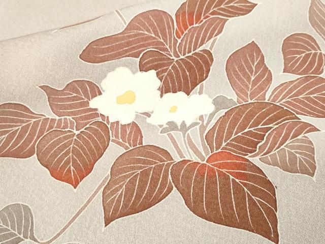 平和屋着物■訪問着 刺繍 枝花文 暈し染め 正絹 逸品 CABN1668ev