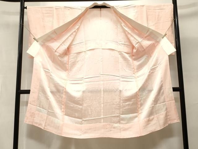 平和屋着物■長襦袢 無双仕立て 遠山枝花地紋 暈し染め 正絹 逸品 CABN1669ev