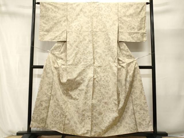 平和屋着物■本場大島紬 7マルキ 遠山舞花文 正絹 逸品 CABN1681ev