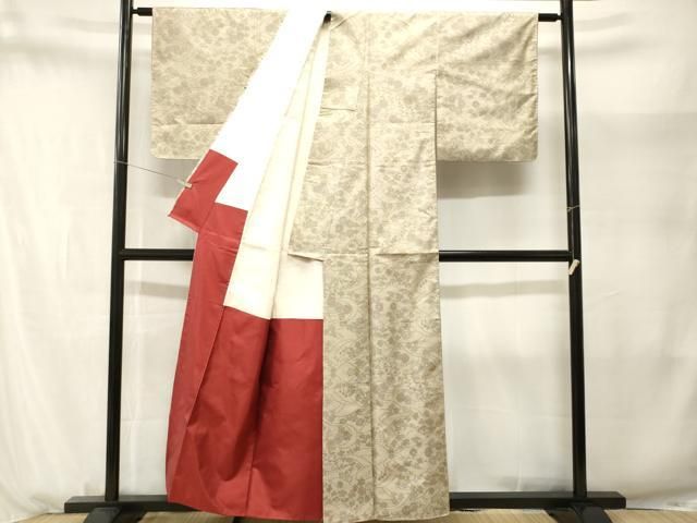 平和屋着物■本場大島紬 7マルキ 遠山舞花文 正絹 逸品 CABN1681ev