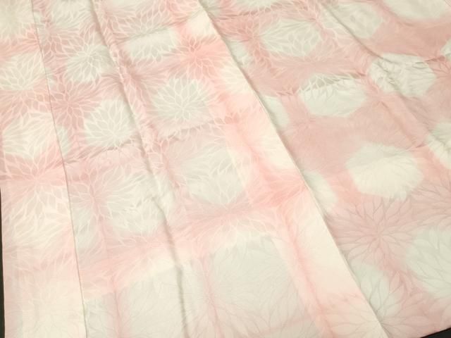 平和屋着物■長襦袢 袷 格子菊尽くし紋 暈し染め 正絹 逸品 CABN1694ev