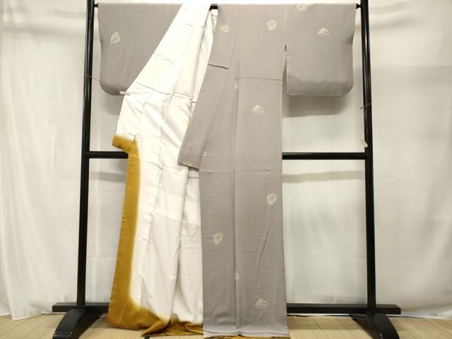平和屋着物■上質な小紋 貝合せ草花文 正絹 逸品 CABN1725ev