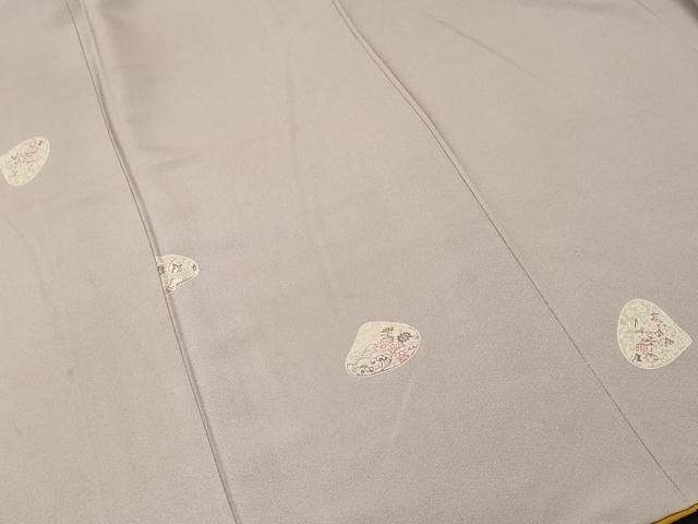 平和屋着物■上質な小紋 貝合せ草花文 正絹 逸品 CABN1725ev