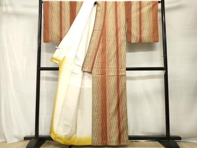 平和屋着物■上質な小紋 間道 正絹 逸品 CABN1756ev