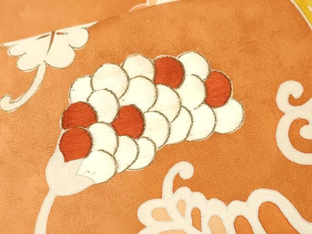 平和屋着物■訪問着 刺繍 木の実蔦の葉唐草文 暈し染め 金彩 正絹 逸品 CABN1776ev