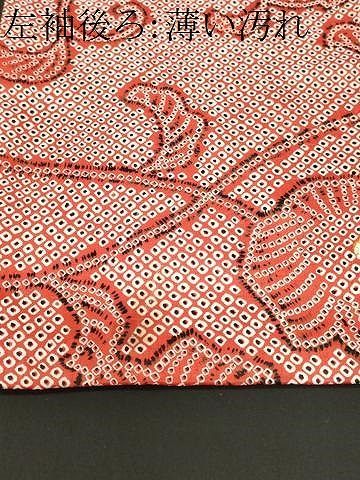 平和屋着物■小紋 鹿の子花唐草文 洗える着物 CABN1794ev